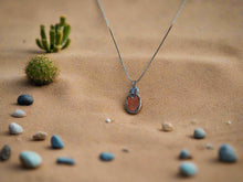 Load image into Gallery viewer, Wire Wrapped Brown Goldstone Necklace