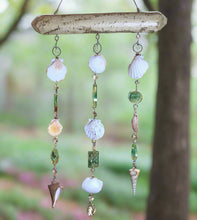 Load image into Gallery viewer, Resin, Seashell and Crystal Sun Catcher