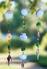 Load image into Gallery viewer, Resin, Seashell and Crystal Sun Catcher