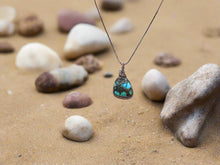 Load image into Gallery viewer, Wire Wrapped Polished Turquoise Necklace