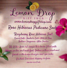 Load image into Gallery viewer, Raspberry Rose Hibiscus Tea Pedicure Soak