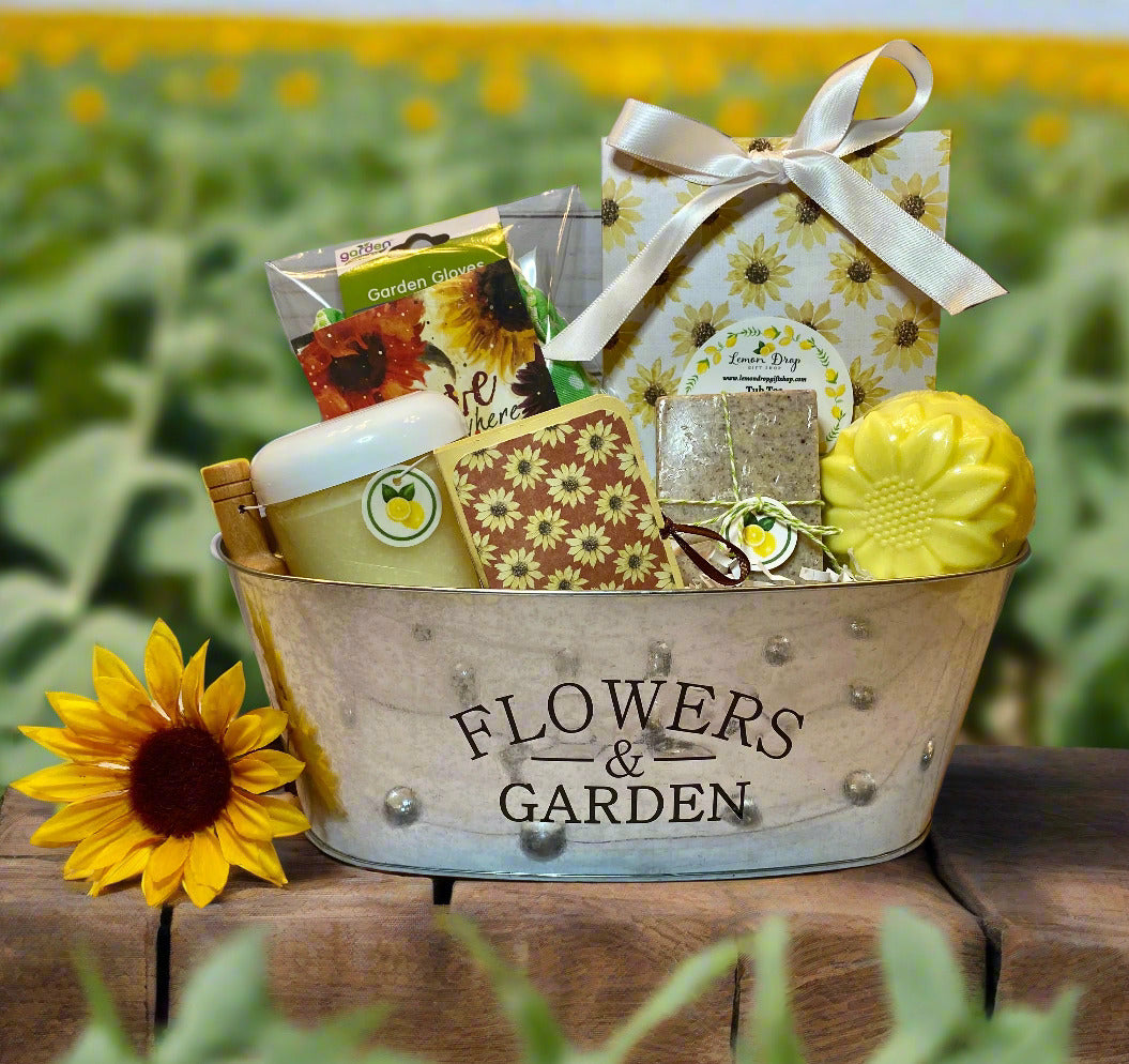 sunflower gardening gloves Sunflower Gift Set – Lemon Drop Gift Shop