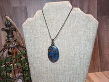 Load image into Gallery viewer, Wire Wrapped Azurite-Malachite and Copper Ore Necklace
