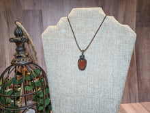 Load image into Gallery viewer, Wire Wrapped Brown Goldstone Necklace
