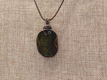 Load image into Gallery viewer, Wire Wrapped Green Magnesite Necklace
