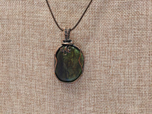 Load image into Gallery viewer, Wire Wrapped Green Magnesite Necklace
