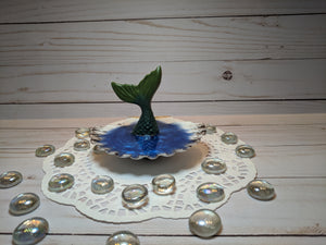 Mermaid Tail Resin Jewelry Holder