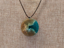 Load image into Gallery viewer, Ocean Scene, Resin Necklace-Round
