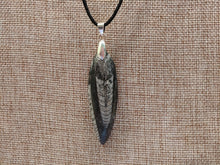 Load image into Gallery viewer, Orthoceras Fossil Necklace
