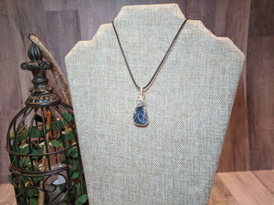 Wire Wrapped Reversible Sodalite Necklace