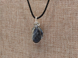 Wire Wrapped Sodalite Necklace