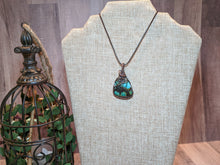 Load image into Gallery viewer, Wire Wrapped Polished Turquoise Necklace
