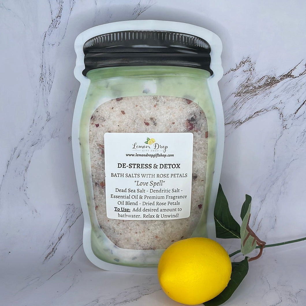 De-Stress & Detox Bath Salts -10 oz.