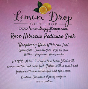 Raspberry Rose Hibiscus Tea Pedicure Soak